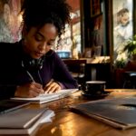 Independent musician planning digital marketing
