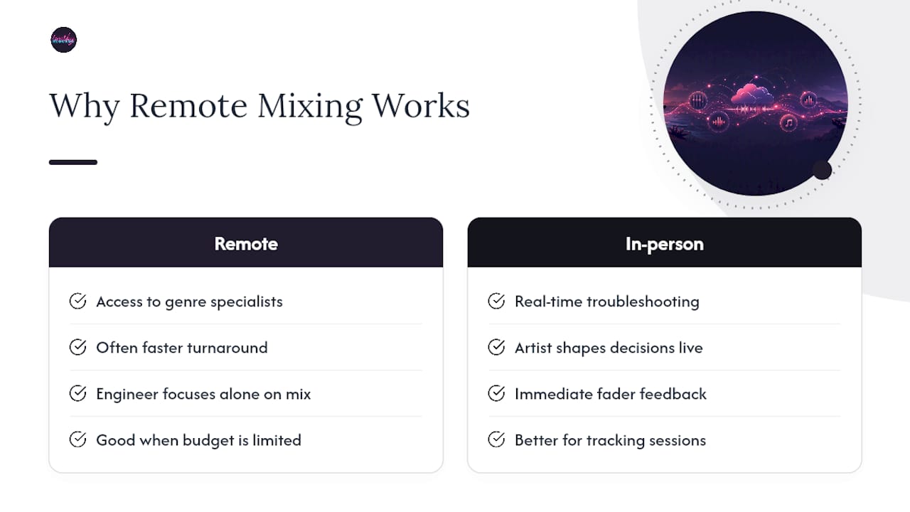 What Is Remote Mixing and Why Does It Work? — overview diagram